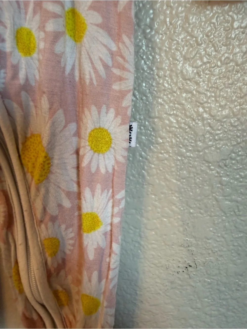 Little Sleepies Pink Daisy Zip Footed One-Piece